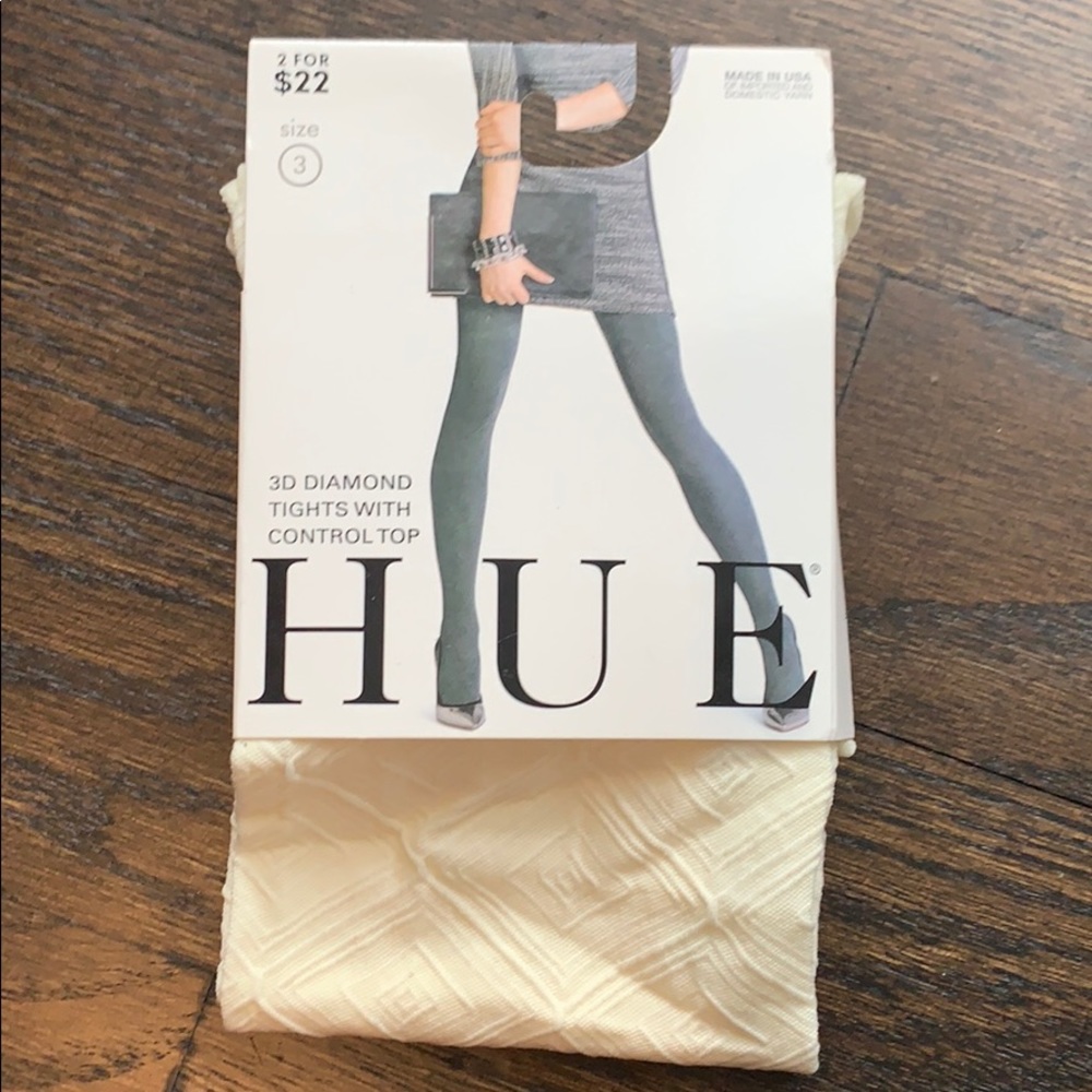 Hue 3D Diamond tights with Control Top
